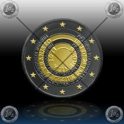 2 EVRO SLOVENIJA 2021 "Deželni muzej za Kranjsko" Black Rhodium + 24k Gold 2 EVRO SLOVENIJA 2021 "Deželni muzej za Kranjsko" Black Rhodium + 24k Gold